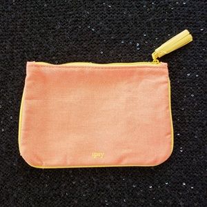 [ipsy] ORANGE CANVAS TASSEL Cosmetics Makeup Bag